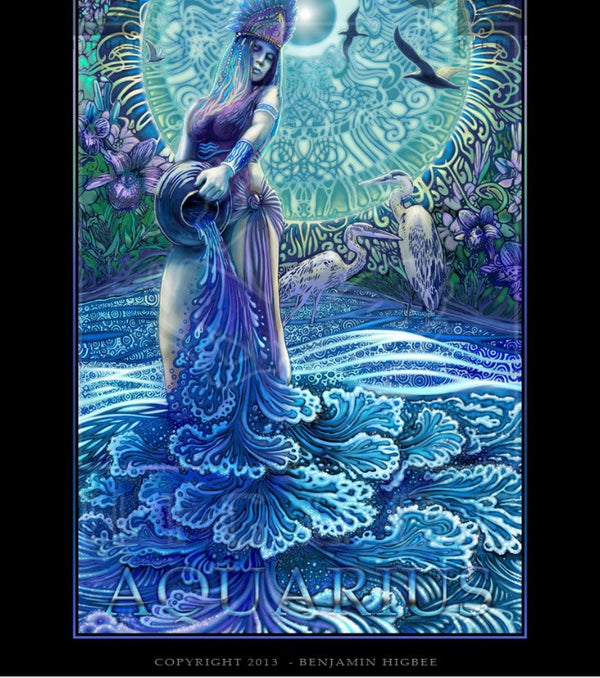 February in Aquarius. The Water Bearer Looking into the Remedy