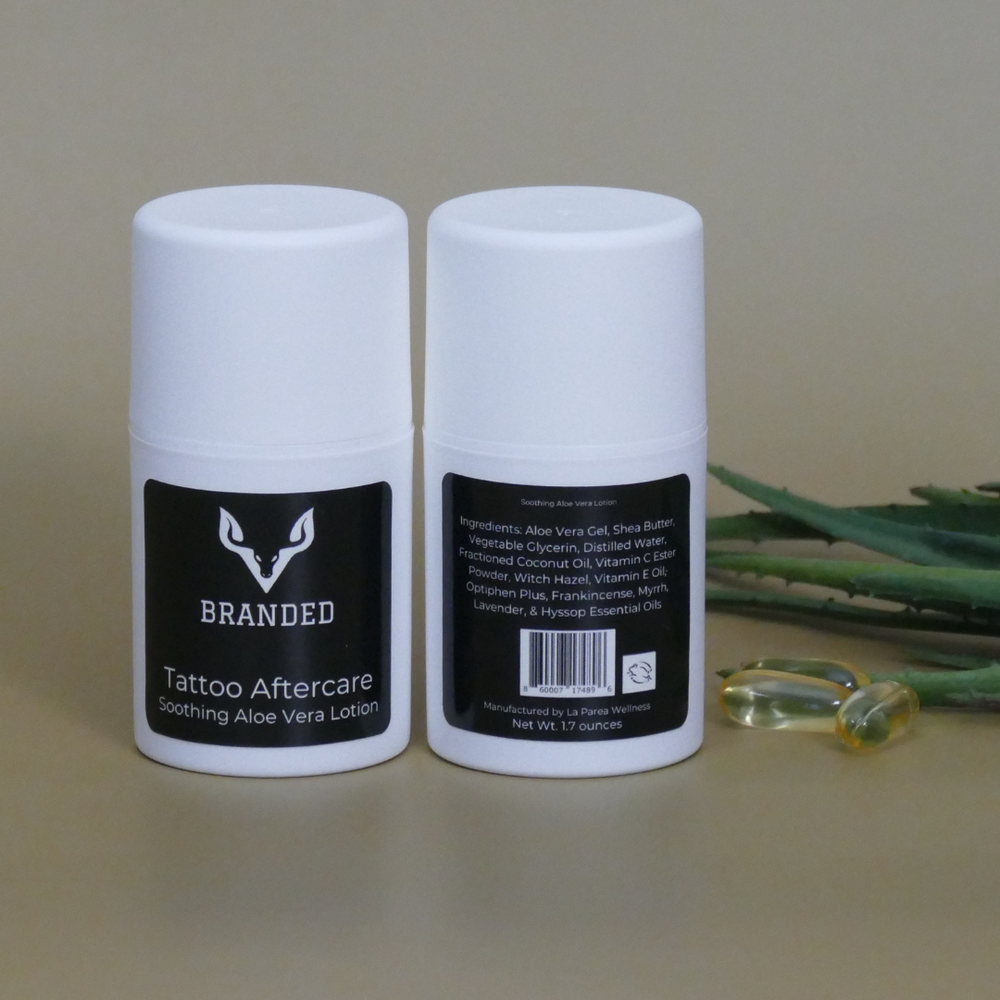 aloe vera gel on tattoo Soothing Aloe Vera Tattoo Lotion