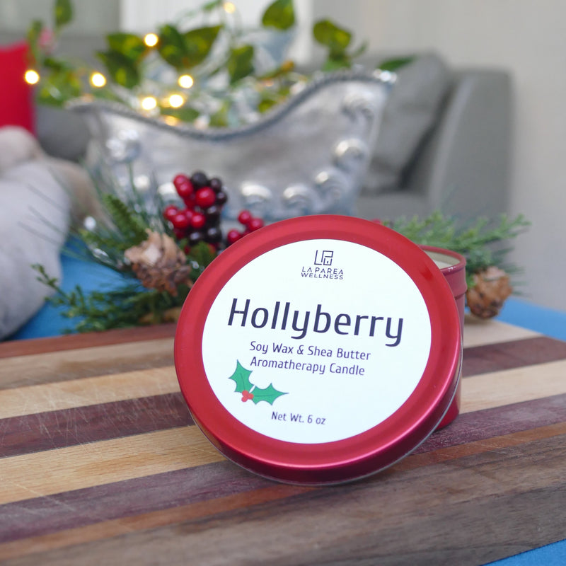 Hollyberry Soy Aromatherapy Candle