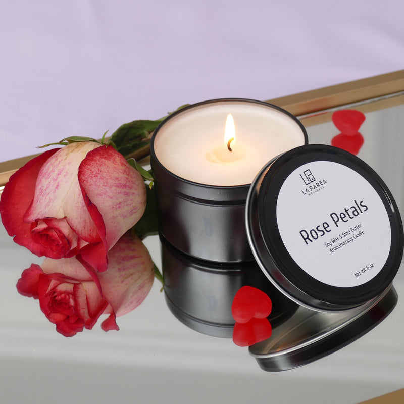 Rose Petals Scented Soy Candle